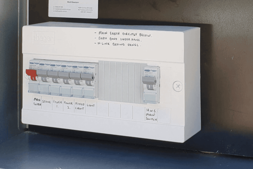 Switchboard upgrade with safety switch